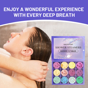 Diffuseur de vapeur aromatique <span class=keywords><strong>pour</strong></span> la <span class=keywords><strong>douche</strong></span> à la rose et à la lavande, tablette de bain parfumée <span class=keywords><strong>pour</strong></span> la <span class=keywords><strong>douche</strong></span> - Product Image 2