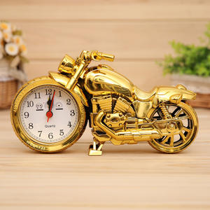 Reloj Despertador Digital Electrónico al por Mayor con Función Snooze, Diseño Art Deco - Patrón de Motocicleta para Escritorio, Hogar, Cumpleaños - Product Image 3