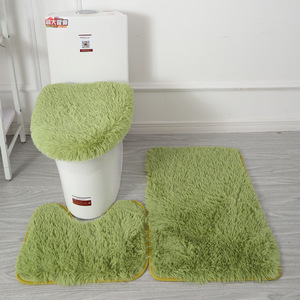 Alfombra absorbente de ABS Simple nórdica, juego de alfombrillas de baño de tres piezas Vili largas modernas para el hogar, el Hotel, la puerta de entrada - Product Image 5