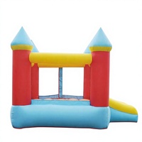 Château gonflable personnalisé pour enfants 2026 avec toboggan, idéal pour l'extérieur