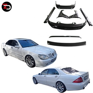 ชุดแต่งรอบคันสไตล์ Lors <span class=keywords><strong>ราคา</strong></span>ดี สำหรับ <span class=keywords><strong>Benz</strong></span> S Class W220 LCI <span class=keywords><strong>S500</strong></span> ประกอบด้วยกันชนหน้า, สเกิร์ตข้าง, สปอยเลอร์หลังคา, สปอยเลอร์ท้าย, และสปอยเลอร์หลัง - Product Image 1