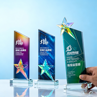 Trophée personnalisé en acrylique cristal iceberg, gravure laser, impression UV, logo personnalisé, tendance mode pour récompenses d'entreprise, cadeaux d'affaires