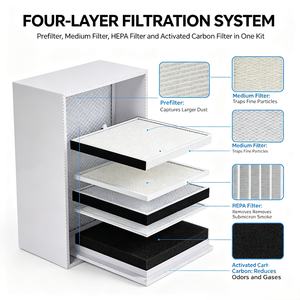 Filtre de remplacement pour extracteur de fumée, purificateur d'air, filtre à charbon FES Fume Clear, élimination des odeurs et des fumées - Product Image 2