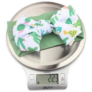 Hochwertiges süßes Design Blumen bogen Stirnband Neugeborenes Baby Haarschmuck Elastic Nylon Bow Baby Girl Stirnband - Product Image 4