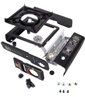 Vente en gros petits cuisinières extérieures au gaz butane brûleurs portables de voyage avec boîte cuisinière à gaz portable cuisinière à gaz de camping