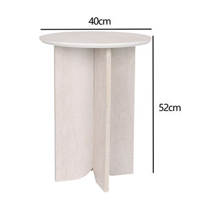 Mesa de Centro Moderna y Sencilla con Almacenamiento, Mesa <span class=keywords><strong>Auxiliar</strong></span> Redonda para Espacios Pequeños, Mueble de Diseño para Sala de Estar y <span class=keywords><strong>Dormitorio</strong></span> - Product Image 3