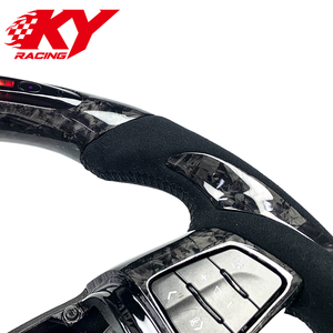 Volant sport LED en cuir et fibre de carbone forgée sur mesure pour Cadillac Escalade CTS CTS-V XTS ATS ATS-V CT5 CT6 - Product Image 2