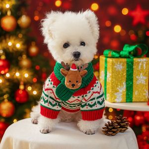 Bufandas Navideñas para Mascotas, Perros, Gatos, Perros Pequeños, Cachorros, Accesorios Lindos y Románticos a la Moda - Product Image 3