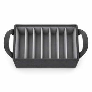 <b>Handbag</b> <b>Organizer</b> Insert Large Multi-Function Bag Nylon Upright Dividers Removable Panel Carry Handles Open Top No Zipper Custom - Product Image 4