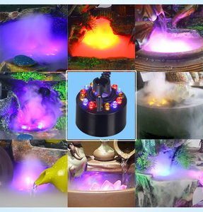 <strong>Solar</strong> Ultrasonic Atomizer Rockery Fish Pond Fish Tank Landscape Humidification Air Purification Human Body Induction Fogging - Product Image 4