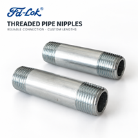 Raccord de tuyauterie longue en acier inoxydable 316L de qualité supérieure, mâle NPT BSPT SCH80, à paroi épaisse, conforme ASTM A733, résistant à la corrosion, pour l'huile, le gaz et les produits chimiques, fournisseur OEM d'usine