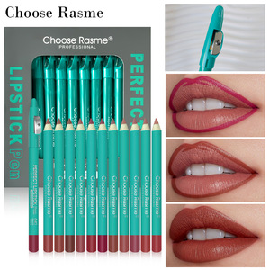 <span class=keywords><strong>Crayon</strong></span> à Lèvres Minéral Naturel Longue Tenue Imperméable Haute Pigmentation Effet Volumateur avec Taille-<span class=keywords><strong>Crayon</strong></span> – Lot de 12 Couleurs – Marque Blanche - Product Image 1