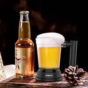 पोर्टेबल अल्ट्रासोनिक कप पर शीर्ष बियर फोम निर्माता घर पार्टी बार pinic डिनर बियर निकालने की मशीन
