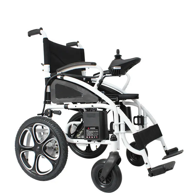 Amoto מדעי עיצוב מבוגרים פלדה מתקפל חשמלי כיסא גלגלים עם PU גלגלים כפול רך כרית