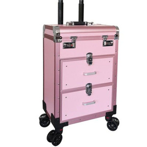 Maletín de Maquillaje Profesional LE, Maleta de Viaje con Ruedas de Gran Capacidad, Estuche Cosmético, Maletín con Ruedas para Belleza, Uñas, Tatuajes y Manicura - Product Image 5