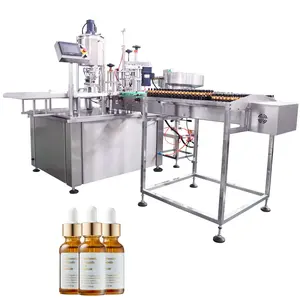 Essential oil Vial Pneumatic Bottling Filling Line Plant Equipment Factory Manufacturer