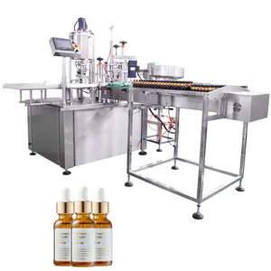 Essential Oil Vial Pneumatic Bottling Filling Line Plant Equipment Factory Manufacturer