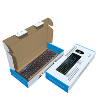 Boîtes en carton ondulé pour accessoires informatiques personnalisés, emballages de claviers, cartons d'expédition pour produits électroniques