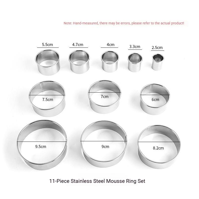 403 stainless steel round cutting die [11-piece set] bag