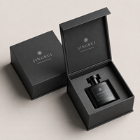 Boîte magnétique rigide mate de luxe pour emballage de parfum et cosmétiques, impression de logo personnalisée, avec insert en mousse pour les entreprises de beauté