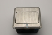 Prise de sol pop-up JD22 en acier inoxydable argenté 13A avec USB + type-c ouverture lente pour boîte de prise de sol