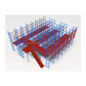Système d'entrepôt en mezzanine industriel de haute qualité avec rayonnage métallique pour palettes - Product Image 1
