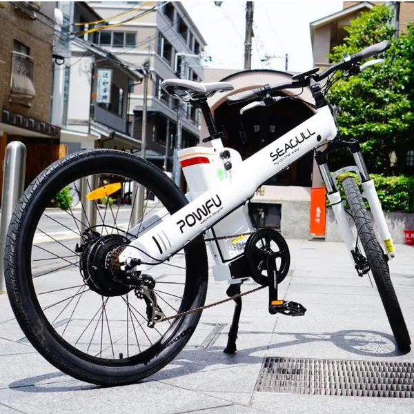 POWFU-Bicicleta Eléctrica japonesa, ebike de ciudad eléctrica de diseño único con CE