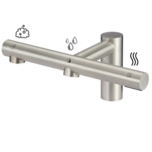 Vòi Bồn Rửa Phòng Tắm Cảm Biến Tự Động 3 Trong 1 + Máy Sấy + Nước + Xà Phòng - Product Image 1