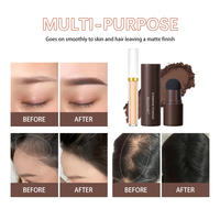 Ibcccndc minéral naturel longue durée rehausseurs de sourcils henné poudre à sourcils crayon ensemble imprimer sourcil pochoirs poudre Kit