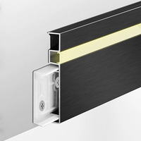 Rodapié LED Garantizado con Diseño Moderno, Material de Aleación de Aluminio, Fácil Instalación para Uso Hospitalario
