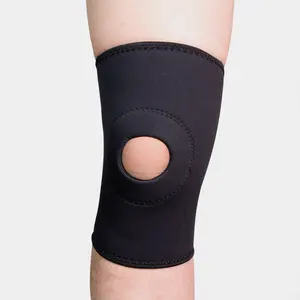 China supplier black neoprene open patella knee brace