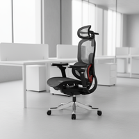 Chaise de bureau ergonomique moderne de qualité supérieure avec support lombaire réglable et base pivotante