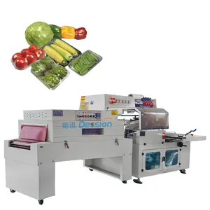 Multi Function Automatic Heat Tunnel Shrink Sealing Machine Fruit Vegetable Film Shrinking Packaging Machine