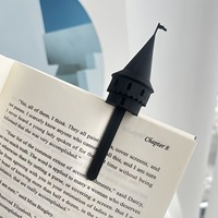 Nouveauté : Marque-page créatif imprimé en 3D, design Tour de Château Magique, multicolore, dessin animé, de collection, 3cm x 10.5cm, pour la lecture