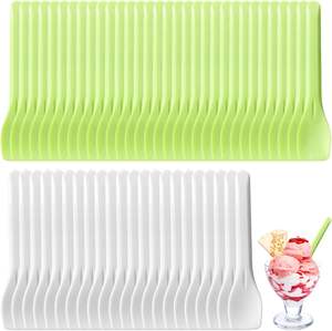 93 ملعقة حلويات صغيرة للحلوى حلوى بودنج مثلج كعكة زبادي موس لعبة يدوية الصنع ملاعق صغيرة تذوق ملعقة بلاستيكية للحفلات - Product Image 2