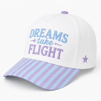 Casquette de baseball rétro ajustable en coton avec logo brodé 3D personnalisé, visière rayée et 5 panneaux, couleur assortie, style Faith