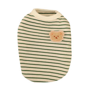 Ropa de Verano para Perros, Camiseta sin Mangas Fresca para Salidas, Diseño de Oso Bordado, Ropa de Dos Patas para Perros Pequeños - Product Image 6