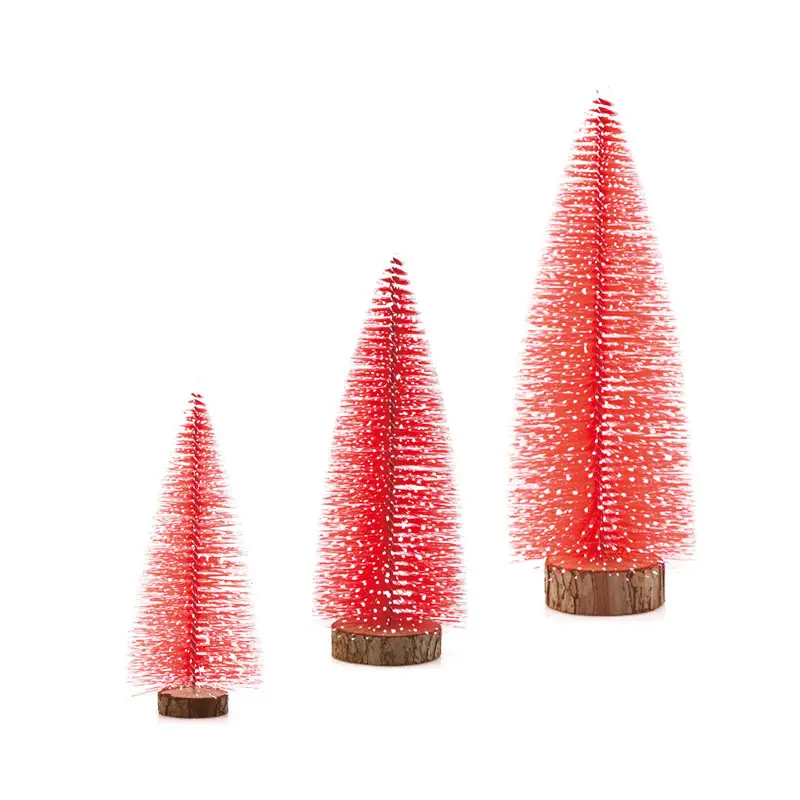 Good Quality Wholesale Christmas Ornaments Mini Snow Flocking Christmas Tiny Tree Xmas Tree For Kids