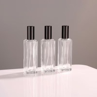 Flacon de parfum vide en verre avec pompe pulvérisatrice, atomiseur de luxe carré, 3ml, 5ml, 10ml, 20ml, 30ml, pour huile de parfum, vente en gros