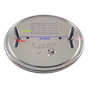 สติ๊กเกอร์ตราโลโก้โครเมี่ยม ABS สำหรับติดรถฝากระโปรงหลังกระโปรงหน้ารถ Emblem-82mm รุ่น74มม. ใช้ได้กับ E46 E39 E90 E60 F10 E36 - Product Image 2