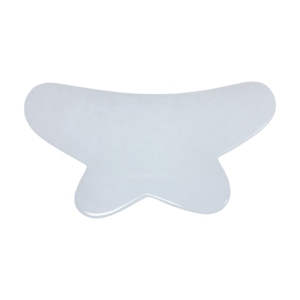 100% Natural White Jade Butterfly Gua Sha Board Cooling Facial <b>Massager</b> <b>Tool</b> - Product Image 2