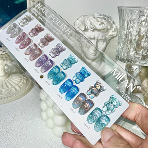Esmalte de Uñas <span class=keywords><strong>en</strong></span> Gel <span class=keywords><strong>MILAN</strong></span>, 8 Colores que Brillan <span class=keywords><strong>en</strong></span> la Oscuridad, Gel Reflectante Disco, OEM/ODM, Muestras Gratis, Gel UV con Destellos Brillantes - Product Image 4