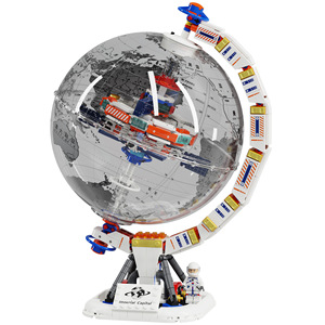 Set de Globo Terráqueo y Cohete - Modelo de la <span class=keywords><strong>Tierra</strong></span> para Construir, Juguete Aeroespacial y Regalo para Niños - Product Image 1