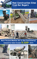 Camion malaxeur à béton autochargeur de marque SQMG, système hydraulique stable, temps de travail continu longue durée