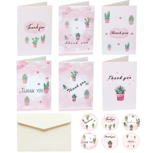 Small Business Holiday Greeting Card Christmas New Year Envelope Thank You Greeting Cards Set