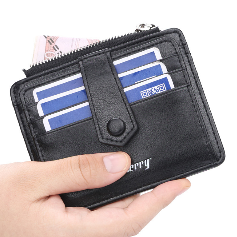 2021 Latest Leather Wallet For Men Slim Card Wallet Men Credit Card Holder Super Thin Bank Card Bag Driving License Bag Purses