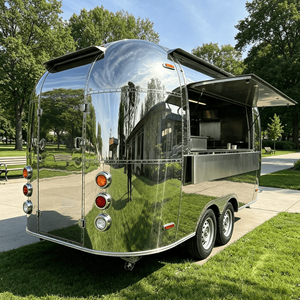 Outdoor Coffee Cart Commercial Coffee Cart Coffee Bar Cart Coffee Shop Truck Food Truck With Full Kitchen - Product Image 2
