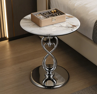 Table basse en marbre moderne et minimaliste pour salon et bureau à domicile, durable, avec plateau en pierre écologique, table d'appoint pour canapé