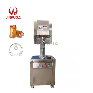Máquina semiautomática de selagem de latas de cerveja e bebidas em aço inoxidável, costurador de latas/selador de latas