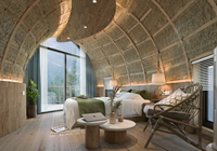Villa préfabriquée moderne en aluminium, résistante au feu et à la corrosion, durée de vie de 50 à 70 ans, installation rapide, utilisation hôtelière et vacances